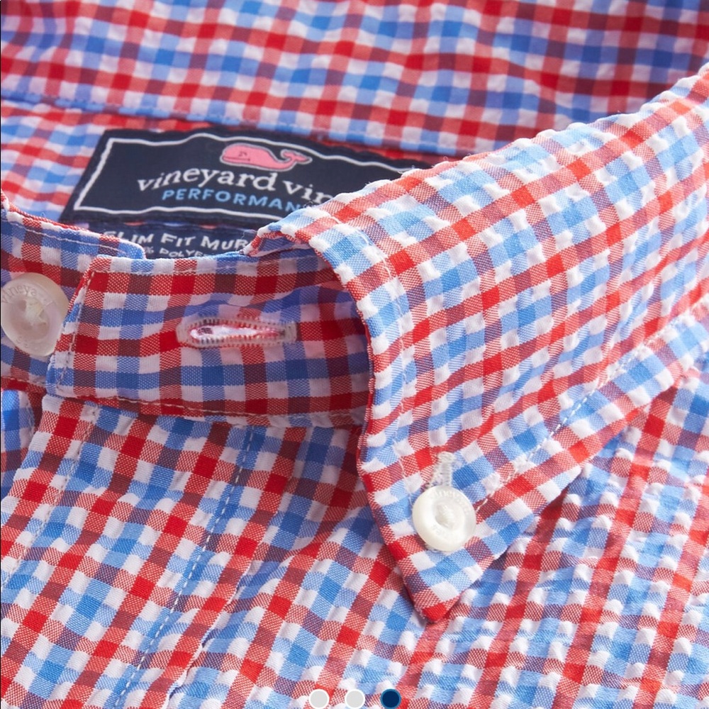 Vineyard Vines Brigantine Gingham Performance Sli… - image 3